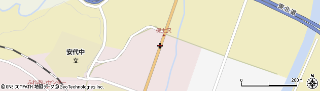 保土沢JRバス停周辺の地図
