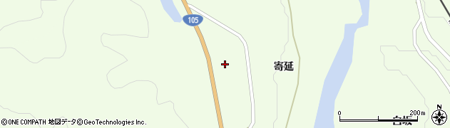秋田県北秋田市浦田（寄延上岱）周辺の地図
