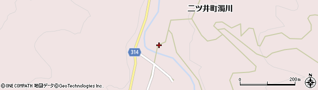秋田県能代市二ツ井町濁川（菅ノ沢）周辺の地図