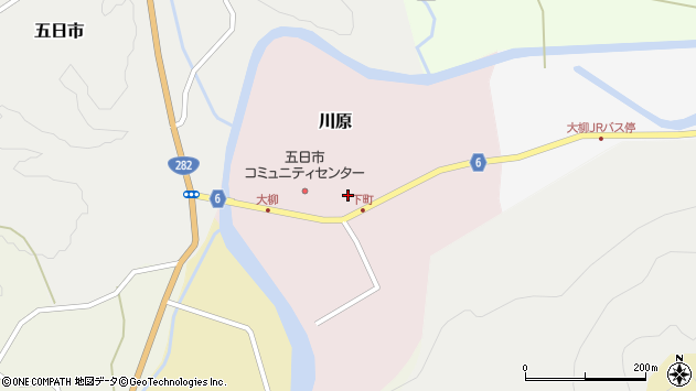 〒028-7527 岩手県八幡平市川原の地図