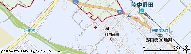 岩手県野田村（九戸郡）野田（第２７地割）周辺の地図