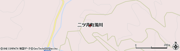 秋田県能代市二ツ井町濁川周辺の地図