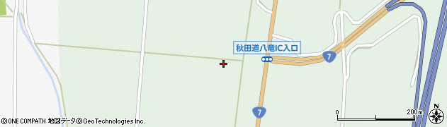 秋田県山本郡三種町鵜川東谷地周辺の地図