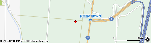 秋田県三種町（山本郡）鵜川（東谷地）周辺の地図