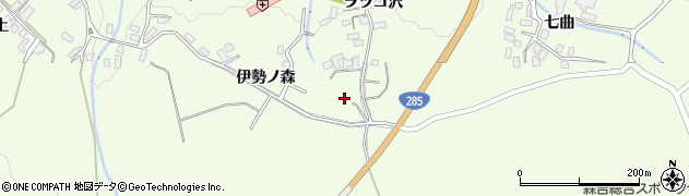 秋田県北秋田市米内沢伊勢ノ森28周辺の地図