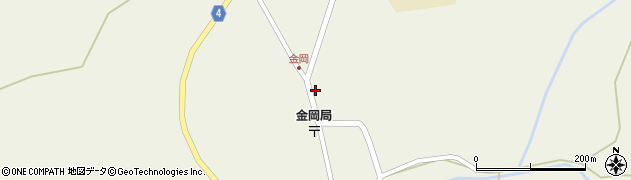 能代警察署　金岡駐在所周辺の地図