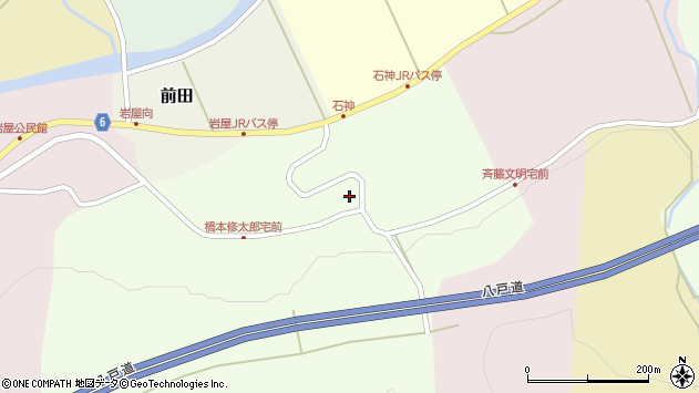 〒028-7521 岩手県八幡平市石神の地図