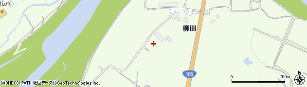 秋田県北秋田市米内沢柳田201周辺の地図