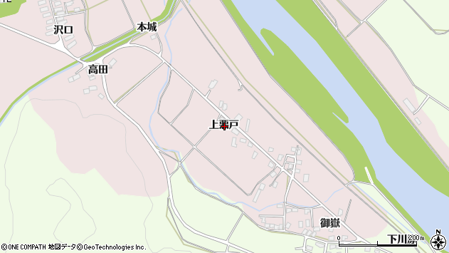〒018-4303 秋田県北秋田市本城の地図