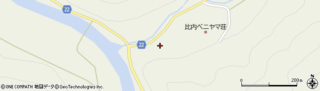 秋田県大館市比内町大葛（金山沢口）周辺の地図