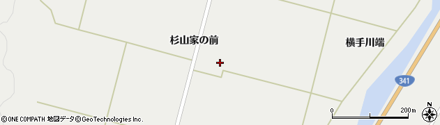 秋田県鹿角市八幡平横手前田周辺の地図