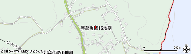 岩手県久慈市宇部町（第１６地割）周辺の地図