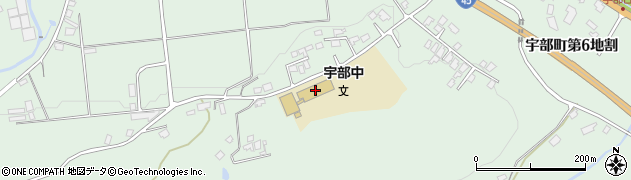久慈市立宇部中学校周辺の地図