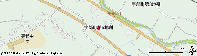 岩手県久慈市宇部町（第６地割）周辺の地図