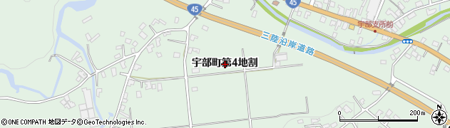 岩手県久慈市宇部町（第４地割）周辺の地図