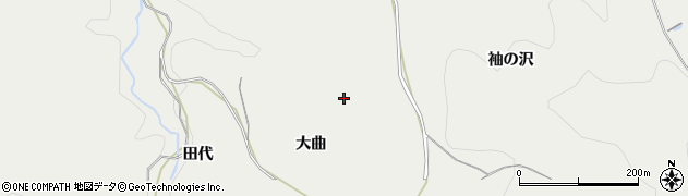 秋田県鹿角市八幡平大曲周辺の地図