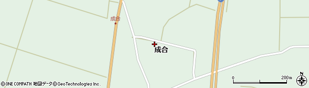 秋田県能代市浅内成合48周辺の地図
