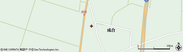 秋田県能代市浅内（成合下）周辺の地図