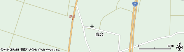 秋田県能代市浅内成合45周辺の地図