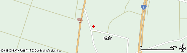 秋田県能代市浅内成合46周辺の地図