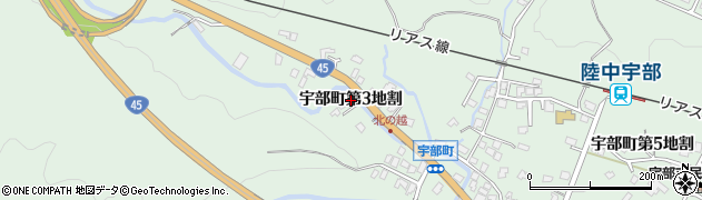 岩手県久慈市宇部町（第３地割）周辺の地図