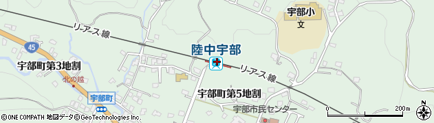 岩手県久慈市周辺の地図