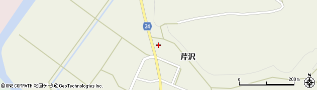秋田県北秋田市芹沢（堤ノ沢口）周辺の地図