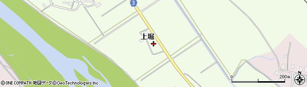 秋田県北秋田市道城上堀4周辺の地図