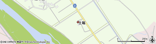 秋田県北秋田市道城上堀7周辺の地図