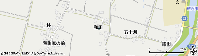 秋田県鹿角市八幡平（和田）周辺の地図