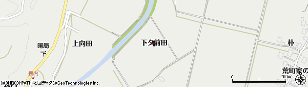 秋田県鹿角市八幡平（下タ前田）周辺の地図