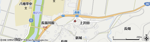 秋田県鹿角市八幡平上沢田14周辺の地図
