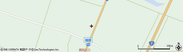 秋田県能代市浅内（頭無）周辺の地図