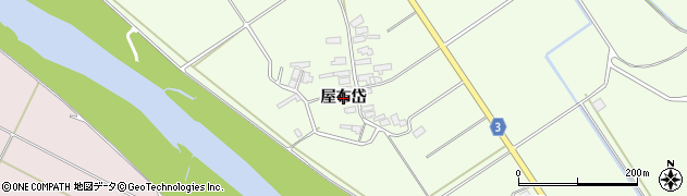 秋田県北秋田市道城（屋布岱）周辺の地図