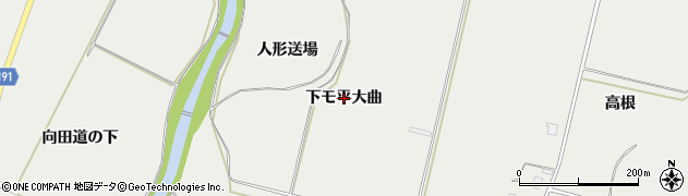 秋田県鹿角市八幡平（下モ平大曲）周辺の地図