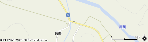 秋田県大館市比内町大葛（大川反）周辺の地図