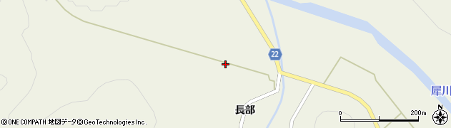 秋田県大館市比内町大葛長部家後4周辺の地図