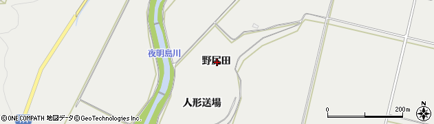 秋田県鹿角市八幡平野尻田周辺の地図
