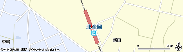 秋田県山本郡三種町周辺の地図