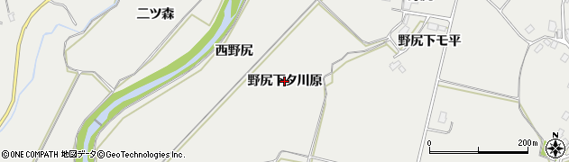 秋田県鹿角市八幡平（野尻下タ川原）周辺の地図