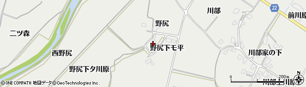 秋田県鹿角市八幡平野尻6周辺の地図