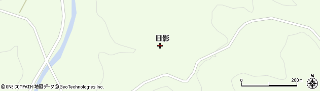 岩手県久慈市山形町川井（日影）周辺の地図