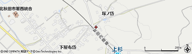 秋田県北秋田市上杉塚ノ岱123周辺の地図