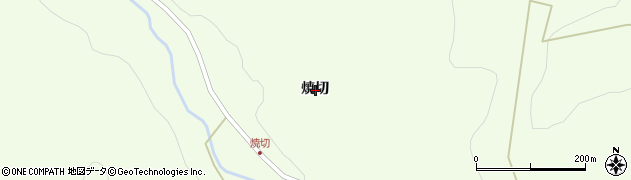岩手県二戸市浄法寺町焼切周辺の地図