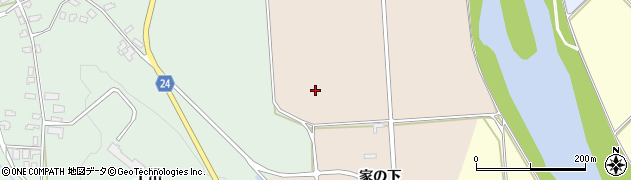 秋田県北秋田市福田周辺の地図