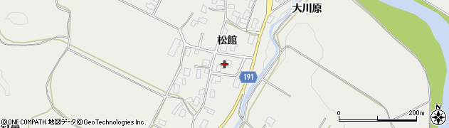 秋田県鹿角市八幡平（松館）周辺の地図