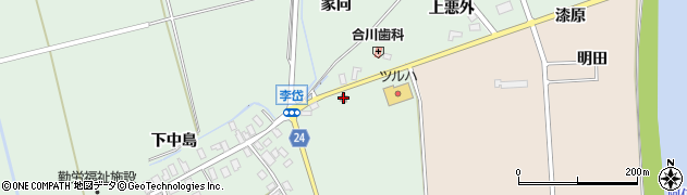 李岱郵便局周辺の地図