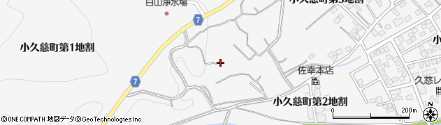 岩手県久慈市小久慈町（第１地割）周辺の地図