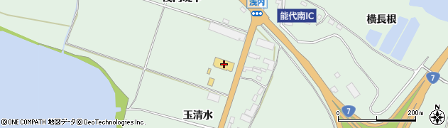 秋田県能代市浅内浅内堤下191周辺の地図