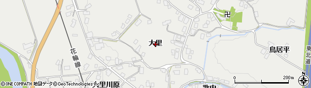 秋田県鹿角市八幡平（大里）周辺の地図